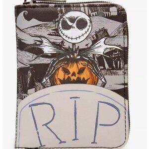Loungefly -The Nightmare Before Christmas Jack RIP Glow-In-The-Dark Wallet - NEW